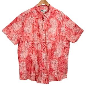 Oliver & Burke Hawaiian Shirt Mens Size XXL Button-Up Casual Travel Vacation